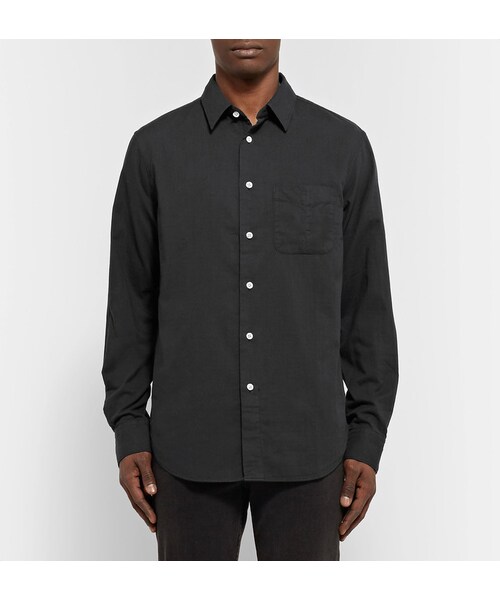 rag & bone（ラグアンドボーン）の「rag & bone Standard Issue Beach Slim-Fit Cotton Shirt（シャツ/ブラウス・メンズ・Black・XS/S/M/L/XL/XXL）」の5枚目の写真