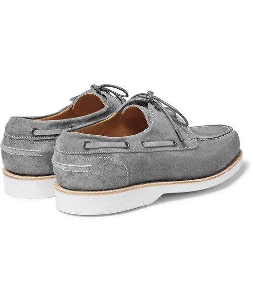 JOHN LOBB（ジョンロブ）の「John Lobb Isle Suede Boat Shoes（その他シューズ・メンズ・Gray・UK11/UK6/UK7/UK7.5/UK8/UK8.5/UK9/UK9.5）」の6枚目の写真