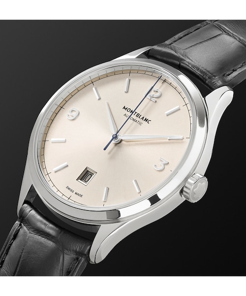 MONTBLANC(モンブラン)の「Montblanc Heritage Chronométrie Automatic 40mm Stainless Steel and Alligator Watch(アナログ腕時計・メンズ・Black・One size)」の8枚目の写真