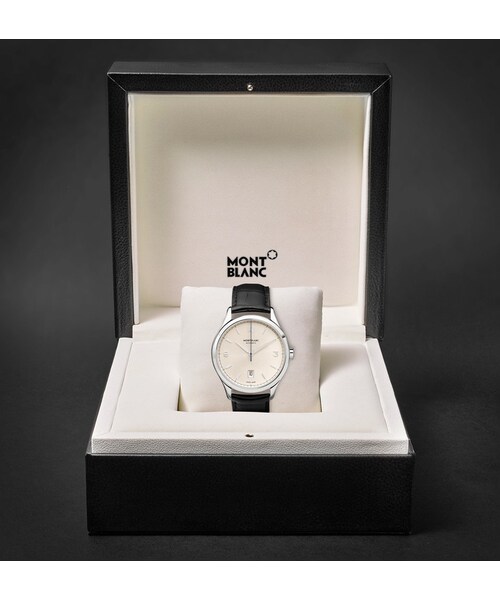 MONTBLANC(モンブラン)の「Montblanc Heritage Chronométrie Automatic 40mm Stainless Steel and Alligator Watch(アナログ腕時計・メンズ・Black・One size)」の9枚目の写真