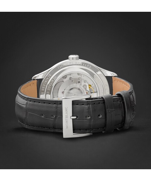 MONTBLANC(モンブラン)の「Montblanc Heritage Chronométrie Automatic 40mm Stainless Steel and Alligator Watch(アナログ腕時計・メンズ・Black・One size)」の7枚目の写真