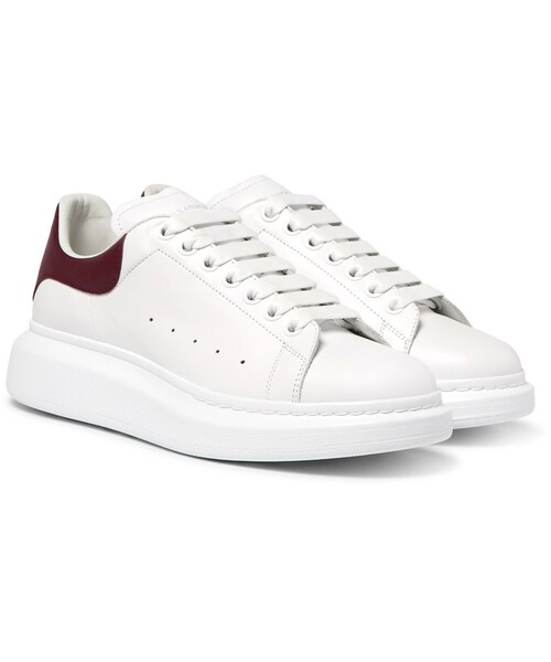 Alexander McQueen（アレキサンダーマックイーン）の「Alexander McQueen Exaggerated-Sole Leather Sneakers（スニーカー・メンズ・White・EU39/EU40/EU41/EU42/EU42.5/EU43/EU43.5/EU44/EU45）」の3枚目の写真