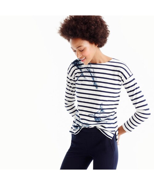 J.CREW（ジェイクルー）の「J.Crew for the Wildlife Conservation Society whale T-shirt（Tシャツ/カットソー・レディース・White・XX-SMALL/X-SMALL/SMALL/MEDIUM/LARGE/X-LARGE）」の3枚目の写真