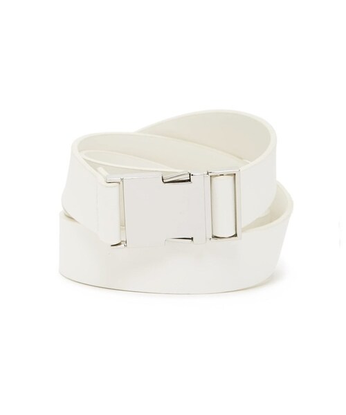FOREVER 21(フォーエバー トゥエンティーワン)の「FOREVER 21+ Faux Leather Belt(ベルト・レディース・Black/Orange/White・ONE SIZE)」の2枚目の写真