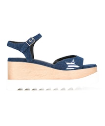 STELLA McCARTNEY | Stella McCartney - スターアップリケ サンダル - women - コットン/フェイクレザー/rubber - 38(サンダル)