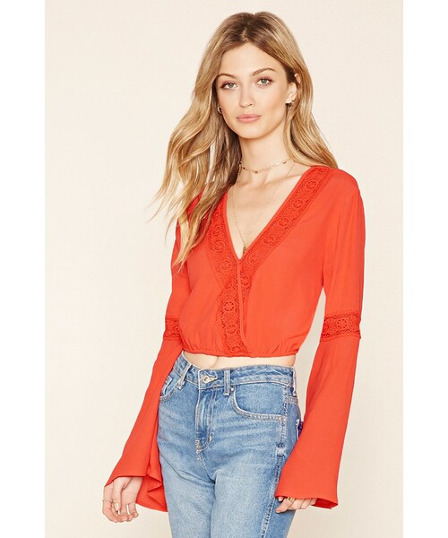 forever 21 surplice top