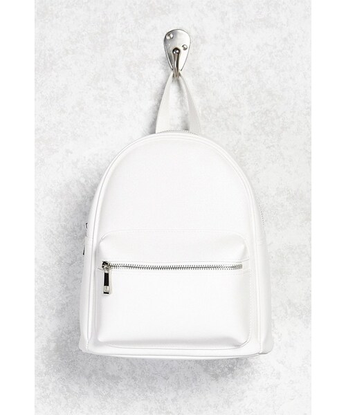 FOREVER 21（フォーエバー トゥエンティーワン）の「FOREVER 21+ Faux Leather Backpack（バックパック/リュック・レディース・Black/Blue/White・ONE SIZE）」の6枚目の写真
