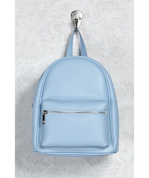 FOREVER 21（フォーエバー トゥエンティーワン）の「FOREVER 21+ Faux Leather Backpack（バックパック/リュック・レディース・Black/Blue/White・ONE SIZE）」の11枚目の写真