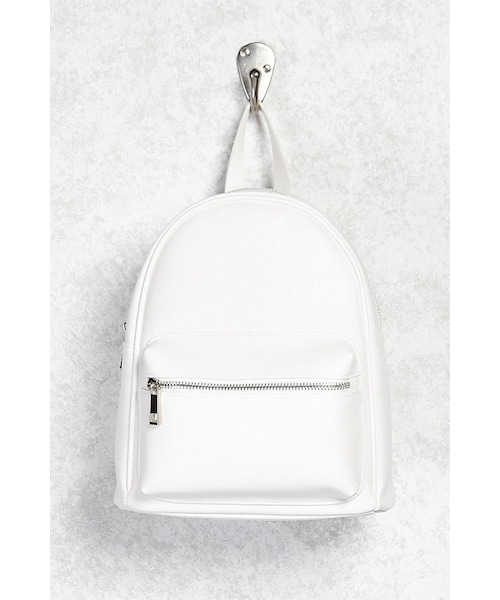 FOREVER 21（フォーエバー トゥエンティーワン）の「FOREVER 21+ Faux Leather Backpack（バックパック/リュック・レディース・Black/Blue/White・ONE SIZE）」の2枚目の写真