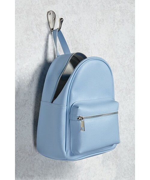 FOREVER 21（フォーエバー トゥエンティーワン）の「FOREVER 21+ Faux Leather Backpack（バックパック/リュック・レディース・Black/Blue/White・ONE SIZE）」の15枚目の写真