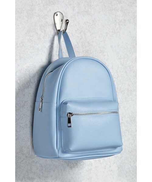 FOREVER 21（フォーエバー トゥエンティーワン）の「FOREVER 21+ Faux Leather Backpack（バックパック/リュック・レディース・Black/Blue/White・ONE SIZE）」の10枚目の写真