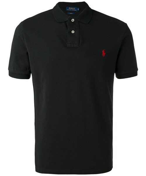 POLO RALPH LAUREN(ポロ ラルフ ローレン)の「Polo Ralph Lauren - ロゴ刺繍 ポロシャツ - men - コットン - S(ポロシャツ・メンズ・ブラック・S)」の1枚目の写真