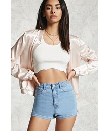 FOREVER 21 | FOREVER 21+ High-Waisted Denim Shorts(その他パンツ)