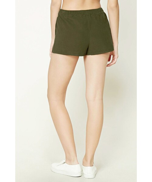 FOREVER 21（フォーエバー トゥエンティーワン）の「FOREVER 21+ Corduroy Drawstring Shorts（その他パンツ・レディース・Blue/Beige/Green・XS/S/M/L）」の15枚目の写真