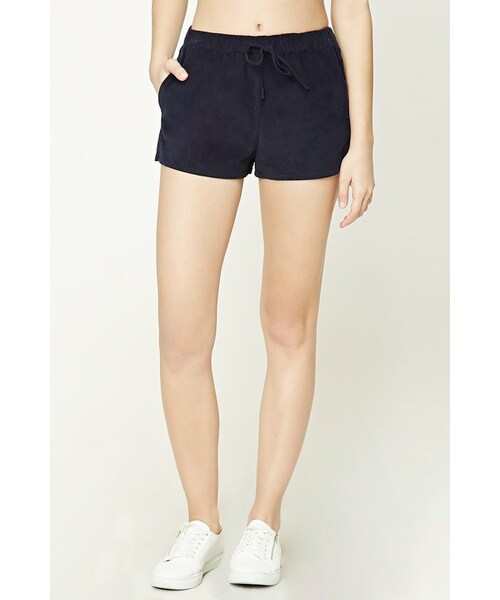 FOREVER 21（フォーエバー トゥエンティーワン）の「FOREVER 21+ Corduroy Drawstring Shorts（その他パンツ・レディース・Blue/Beige/Green・XS/S/M/L）」の6枚目の写真
