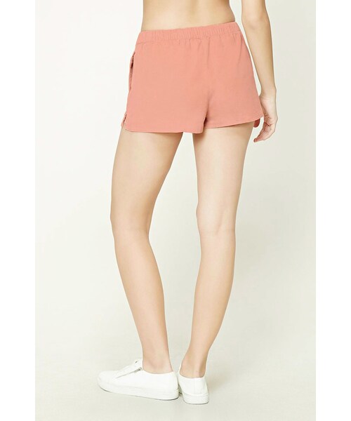 FOREVER 21（フォーエバー トゥエンティーワン）の「FOREVER 21+ Corduroy Drawstring Shorts（その他パンツ・レディース・Blue/Beige/Green・XS/S/M/L）」の5枚目の写真