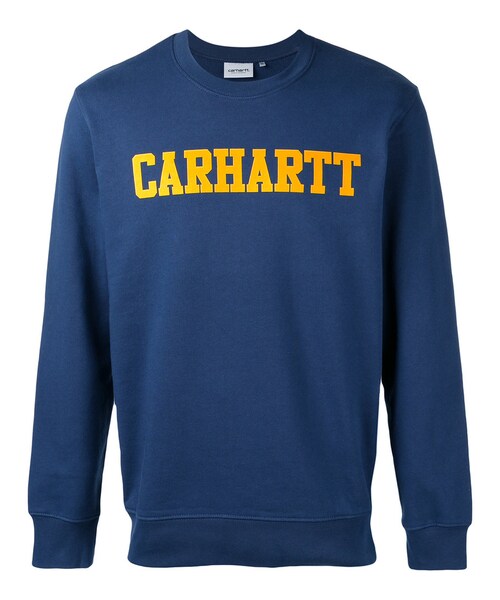 Carhartt(カーハート)の「Carhartt - ロゴプリント スウェットシャツ - men - コットン - XS(スウェット・メンズ・ブルー・XS)」の1枚目の写真