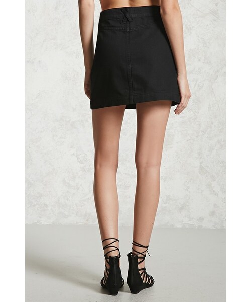 FOREVER 21（フォーエバー トゥエンティーワン）の「FOREVER 21+ Contemporary Denim Mini Skirt（スカート・レディース・Black/Blue/White・S/M/L/XL）」の8枚目の写真