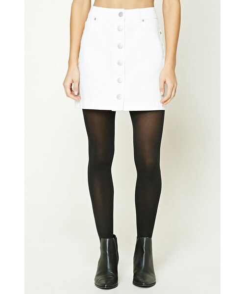 FOREVER 21（フォーエバー トゥエンティーワン）の「FOREVER 21+ Contemporary Denim Mini Skirt（スカート・レディース・Black/Blue/White・S/M/L/XL）」の11枚目の写真