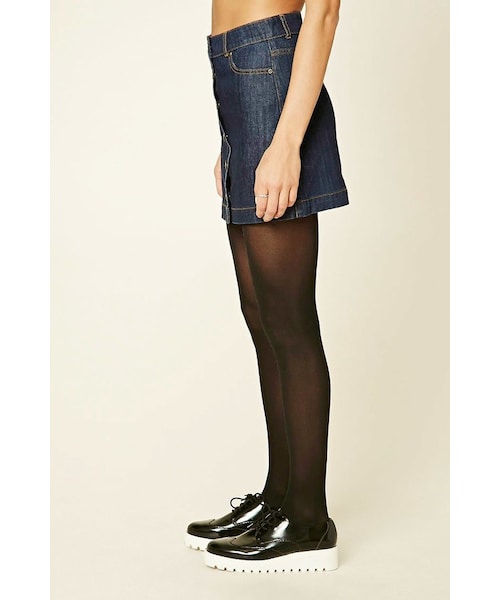 FOREVER 21（フォーエバー トゥエンティーワン）の「FOREVER 21+ Contemporary Denim Mini Skirt（スカート・レディース・Black/Blue/White・S/M/L/XL）」の7枚目の写真