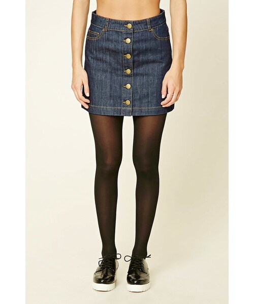 FOREVER 21（フォーエバー トゥエンティーワン）の「FOREVER 21+ Contemporary Denim Mini Skirt（スカート・レディース・Black/Blue/White・S/M/L/XL）」の17枚目の写真