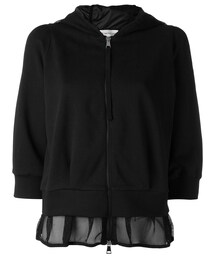 国内正規MONCLER　メッシュフリル フード付きパーカー MONCLER モンクレール パーカー 8G00016 899WC レディース 長袖
