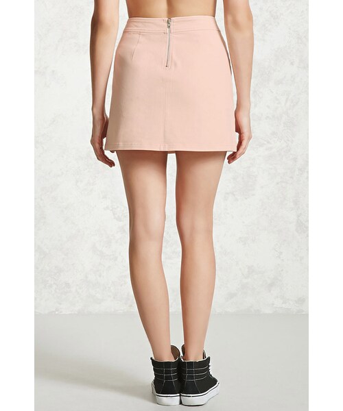 FOREVER 21（フォーエバー トゥエンティーワン）の「FOREVER 21+ Exposed Zipper Mini Skirt（スカート・レディース・Black/Pink/Green・S/M/L）」の7枚目の写真