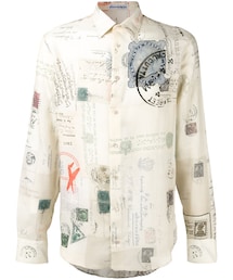 ALEXANDER MCQUEEN フランネルシャツ　シルク入　マックイーン ALEXANDER MCQUEEN フランネルシャツ シルク入 マックイーン