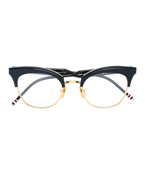 THOM BROWNE キャットアイフレムサンクラス UES925AG0002 96452 Thom Browne Cat-Eye Tinted Sunglasses - Black Sunglasses