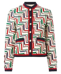 GUCCI | Gucci - Chainette プリントジャケット - women - シルク/コットン/アセテート/ビスコースウール - 40(ノーカラージャケット)