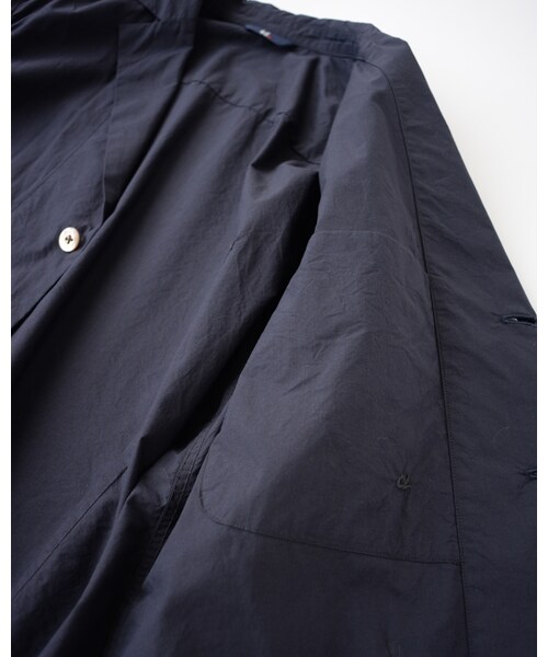 45R（フォーティファイブアール）の「スビン平シャツジャケット（ジャケット/アウター・メンズ・グレートップ/ブルーストライプ/ネイビー・3-M/4-L）」の10枚目の写真