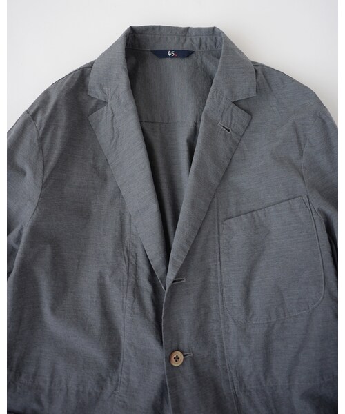 45R（フォーティファイブアール）の「スビン平シャツジャケット（ジャケット/アウター・メンズ・グレートップ/ブルーストライプ/ネイビー・3-M/4-L）」の8枚目の写真