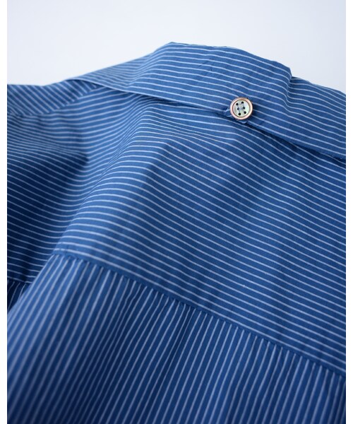 45R（フォーティファイブアール）の「スビン平シャツジャケット（ジャケット/アウター・メンズ・グレートップ/ブルーストライプ/ネイビー・3-M/4-L）」の9枚目の写真