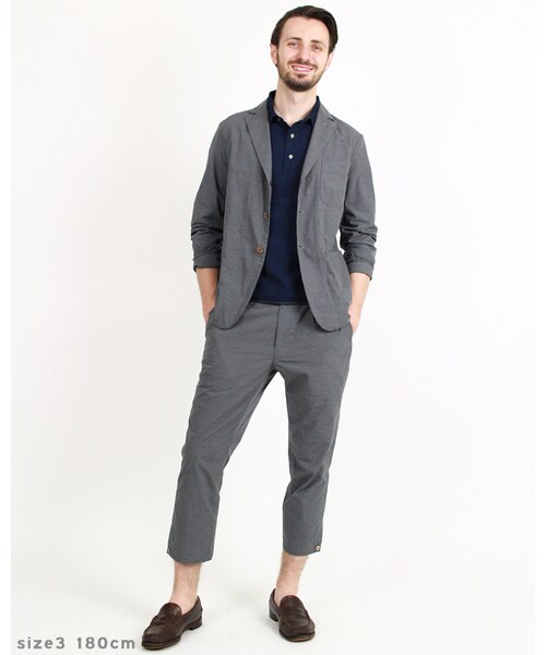 45R（フォーティファイブアール）の「スビン平シャツジャケット（ジャケット/アウター・メンズ・グレートップ/ブルーストライプ/ネイビー・3-M/4-L）」の13枚目の写真