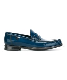 DOLCE&GABBANA | Dolce & Gabbana - ブラッシュドレザー ローファー - men - カーフレザー/レザー/rubber - 39(モカシン/デッキシューズ)