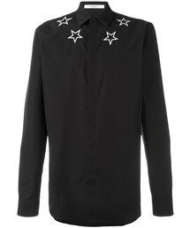 GIVENCHY | Givenchy - スター刺繍 コットンシャツ - men - コットン - 39(シャツ/ブラウス)