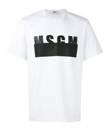 MSGM | MSGM - ロゴプリント Tシャツ - men - コットン - L(Tシャツ/カットソー)
