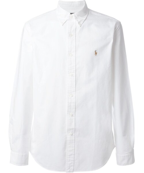 POLO RALPH LAUREN(ポロ ラルフ ローレン)の「Polo Ralph Lauren - 刺繍ロゴ シャツ - men - コットン - XXL(シャツ/ブラウス・メンズ・ホワイト・XXL)」の1枚目の写真