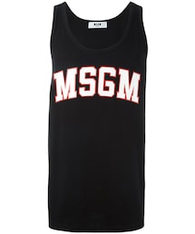 MSGM | MSGM - ロゴプリント タンクトップ - men - コットン - XL(タンクトップ)