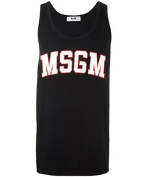 MSGM | MSGM - ロゴプリント タンクトップ - men - コットン - S(タンクトップ)