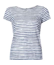 MAJESTIC FILATURES | Majestic Filatures - ボーダー柄 Tシャツ - women - リネン - 1(Tシャツ/カットソー)