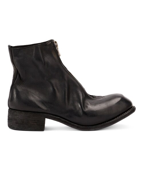GUIDI(グイディ)の「Guidi - フロントジップ ブーツ - men - ホースレザー(馬革)/レザー - 40(ブーツ・メンズ・ブラック・40)」の1枚目の写真