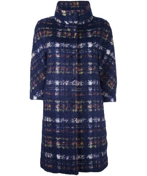 Herno チェック柄 コート HERNO（ヘルノ）の「Herno - チェック柄 シングルコート - women