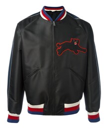 GUCCI | Gucci - 刺繍サテンボンバージャケット - men - シルク/コットン/ポリエステル/キュプロ - 48(スタジャン)