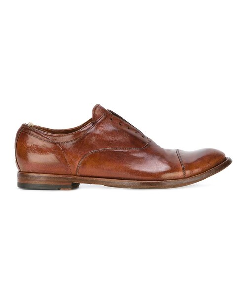 OFFICINE CREATIVE(オフィチーネクリエイティブ)の「Officine Creative - Anatomia オックスフォードシューズ - men - バッファローレザー/カーフレザー/レザー - 42(モカシン/デッキシューズ・メンズ・ブラウン・42)」の1枚目の写真