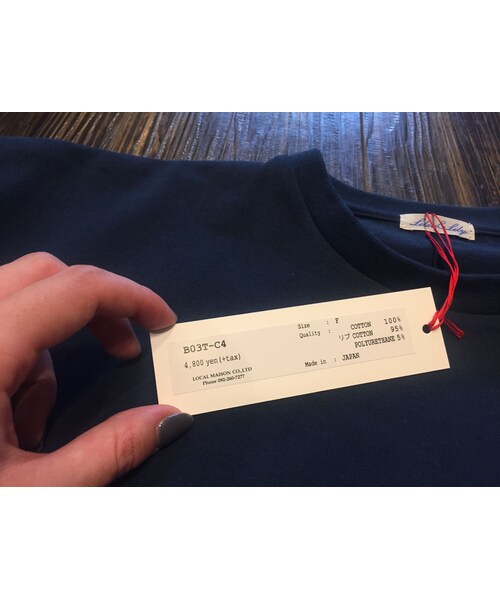 no brand（ノーブランド）の「"NEW"　Lilou&Lily　Pablo big tee　indigo blue（Tシャツ/カットソー・レディース・その他）」の9枚目の写真