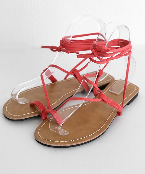 DHOLIC（ディーホリック）の「6COLORSロングレースアップフラットサンダル（サンダル・レディース・230/235/240/245/250）」の4枚目の写真