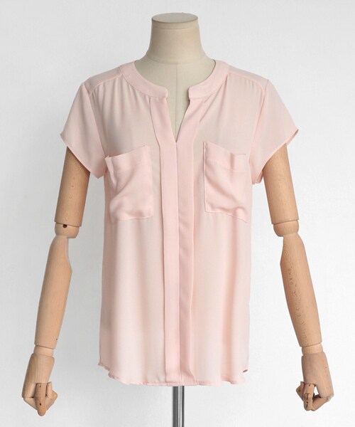 DHOLIC(ディーホリック)の「キャップスリーブダブルポケットブラウス(シャツ/ブラウス・レディース・FREE)」の4枚目の写真