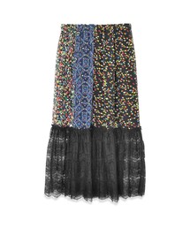 flower | lace mix skirt～ﾚｰｽﾐｯｸｽｽｶｰﾄ(スカート)