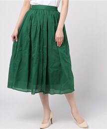 actuel | コットンボイルギャザースカート(スカート)